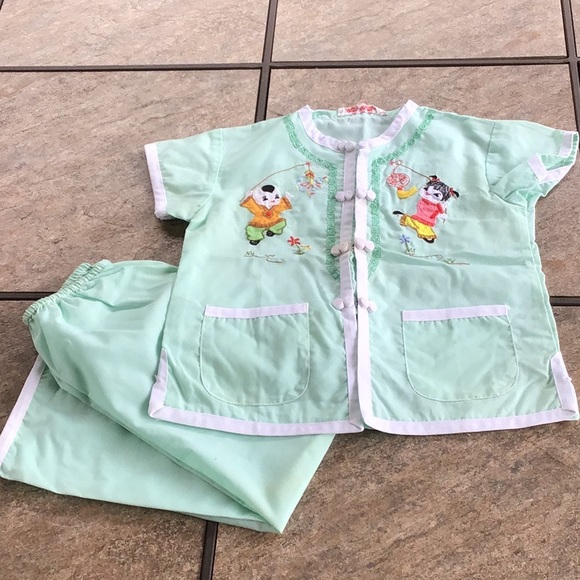 Vintage Other - Vintage 2 piece kimono style set